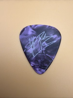 Foreigner Concert Tour Guitar Pick Rare Jeff Pilson Purple Pearl Lot0106
