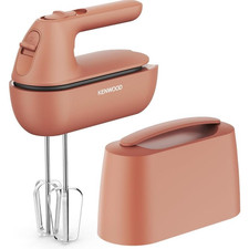 Kenwood 350W Hand Mixer Quickmix Go 5 Speed with Storage Case - Clay Red HMP40