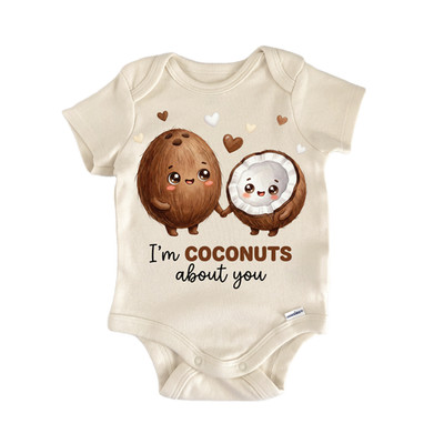 Fruit Pun Coconut About You Newborn Baby Onesie  Bodysuit