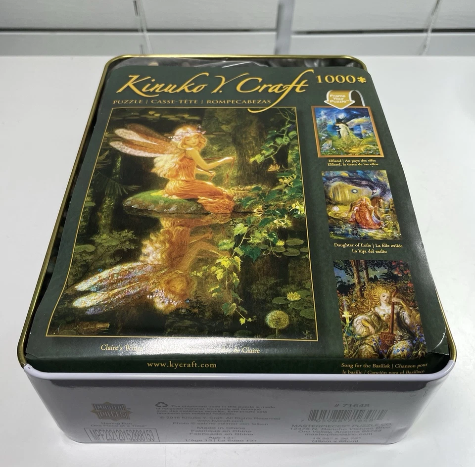 Kinuko Y Craft - Claire’s Wings 1000 Piece Puzzle RARE TIN Sealed Master Pieces - Image 3 of 4