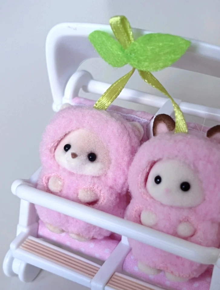 Sylvanian Families Cherry Twin Cutie Cherries Keychain LIMITED Calico Critters - Image 2 of 4