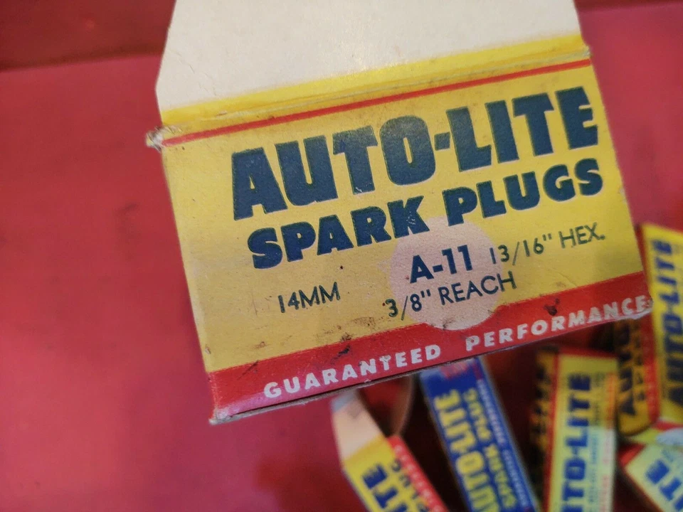 LOTE NOS AUTO LITE A 11 BUJÍAS AIRE ACONDICIONADO CHRIS CRAFT GRIS BUICK NASH GMC MOPAR GM Foto 2 de 4