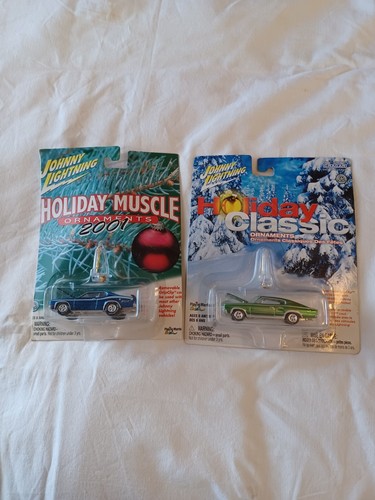 Johnny Lightning 2001 Muscle CarOrnaments 1971 Duster 340 & 1967 Charger