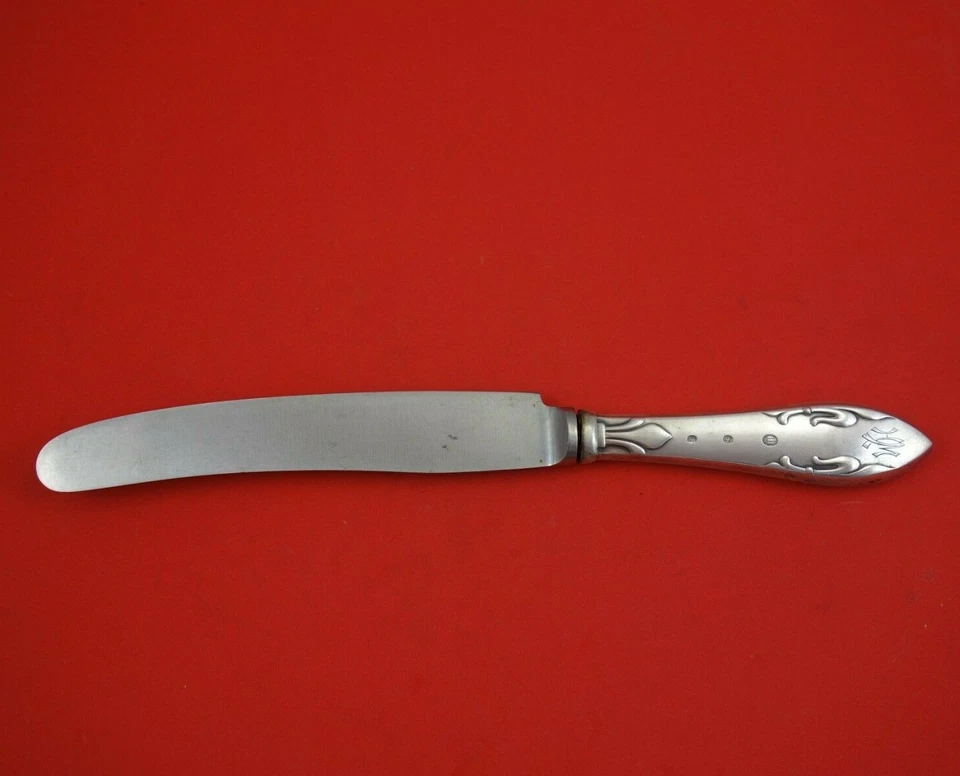 Cuchillo de cena danés de plata de ley compartido Lily de Frigast cubiertos de 9 3/4" Foto 2 de 3