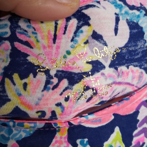 Lilly Pulitzer Jodee Mini Dress Oyster Bay Navy Size XL Vibrant Beachy Vacation - Picture 6 of 11
