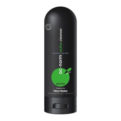 FREZYDERM AC NORM ACTIVE CLEANSER 200ML FOR OILY SKIN PARABENS FREE FROM GREECE