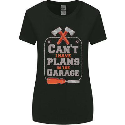 Plans In the Garage Carpenter DIY Tradesman Womens Wider Cut T-Shirt