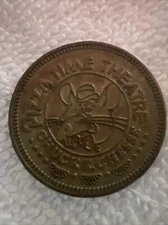 1982 Chuck E. Cheese in Pizza We Trust Pizza Time Theatre 25¢ Trade Token Coin