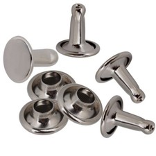 200PCS Silver Reversible Rivet Tack 8 8mm Iron for Luggage,Clothing decoration