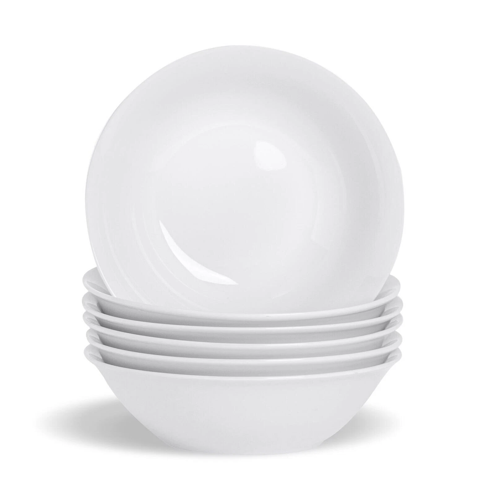 Soup Bowl Set Cereal Bowls Crockery White Porcelain Dinnerware Dishwasher Safe