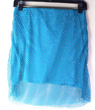 Sincerely Jules Blue Jeweled Skirt Size Medium NEW WITH TAGS