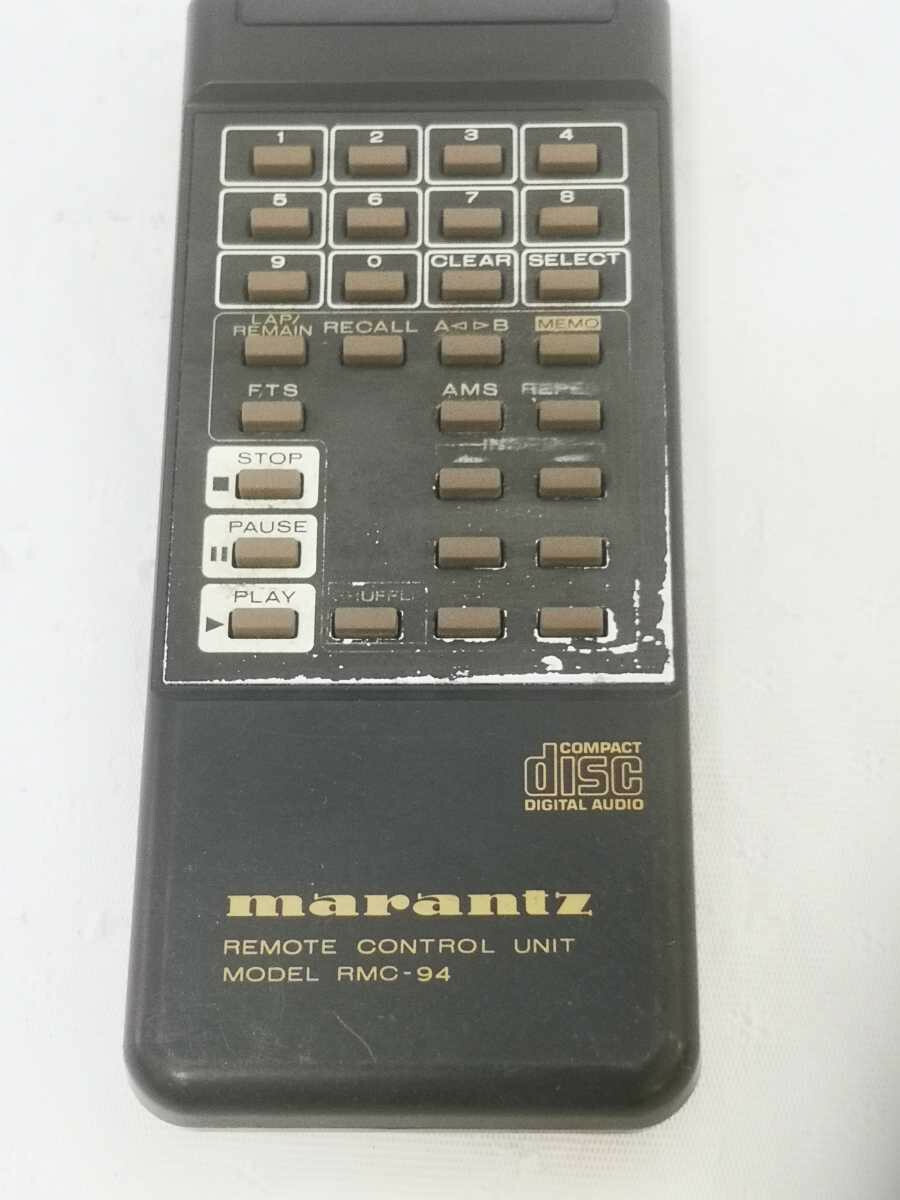 A946　Marantz　RMC-94　リモコン　 マランツ Marantz RMC-94 Genuine High End CD Player Remote For CD-94