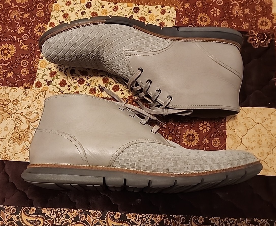 Cole Haan Grey Knit Chukka Sneakers with Cream Sole Cole Haan | Shoes | Cole Haan Zero Grand Knitted Gray  main image 2