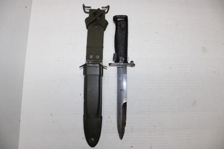 US Military Issue M5 IMPERIAL Bayonet Knife USM8A1 Scabbard M1