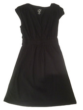 Old Navy Women's Black Dress Sleeveless Mini Wrap V-Neck Empire Waist S