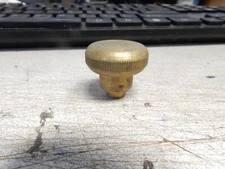 NOS Vintage Motorcycle Chopper Bobber Filler Damper Cover Choke Brass Knob