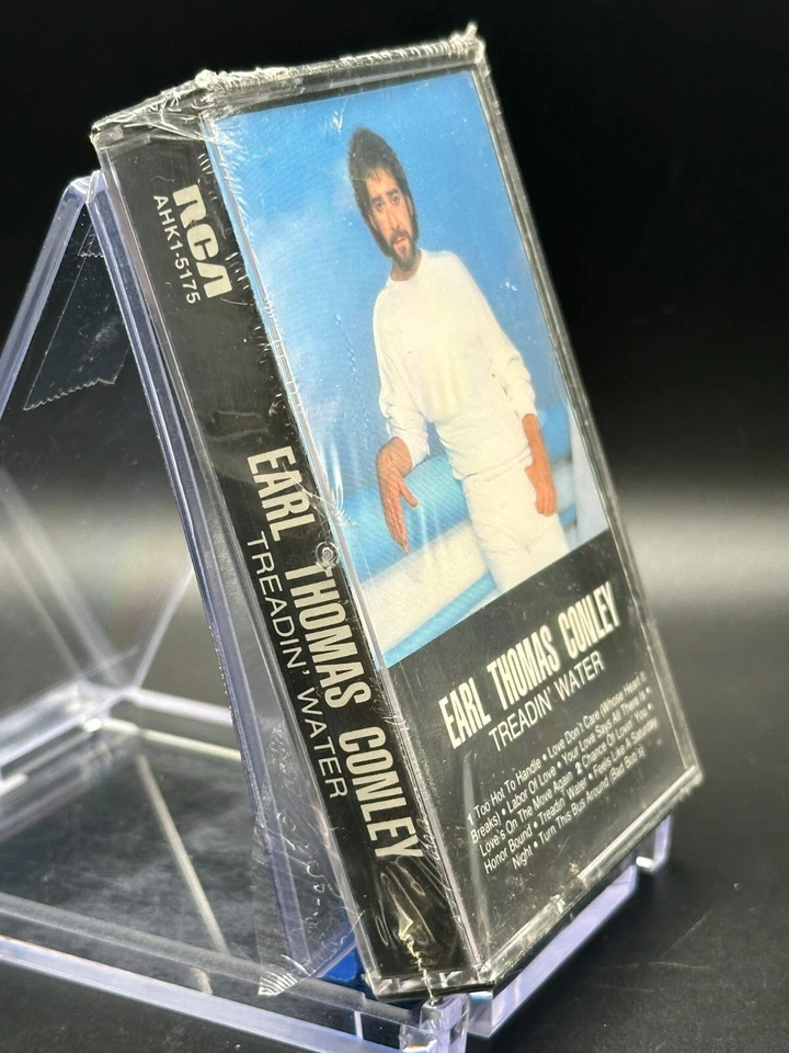 Earl Thomas Conley - Treadin' Water Sealed Cassette Tape - Image 2 of 3
