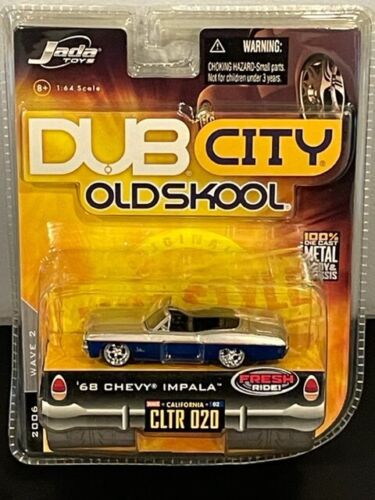 Jada Dub City Old Skool 68 Chevy Impala #020 New In Box 1:64 Scale