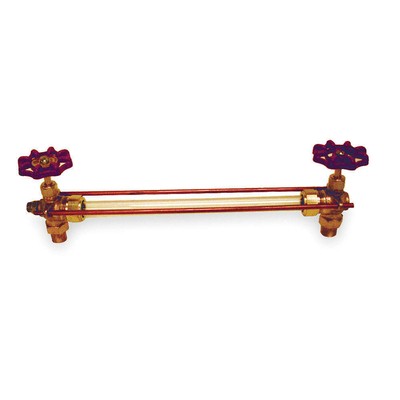 APOLLO 2010100 Water Gauge,Standard,3/8 In,MNPT,Bronze 2EET1