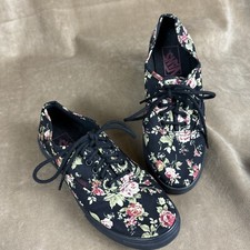 Vans Womens 7 Floral Shoes Skate Ward Ditsy Canvas Flowers Low w Tie Laces