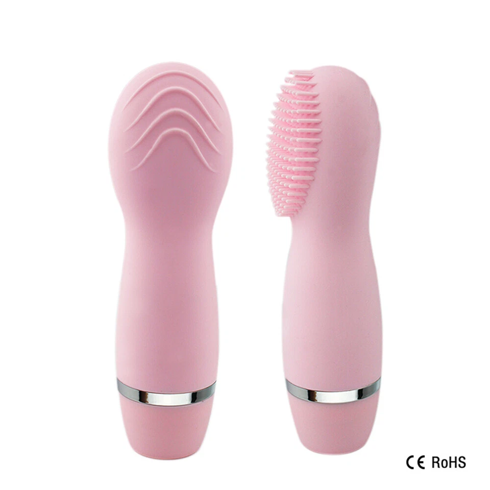 Cepillo de limpieza facial de silicona de 10 velocidades masajeador facial vibración limpieza profunda Foto 3 de 4