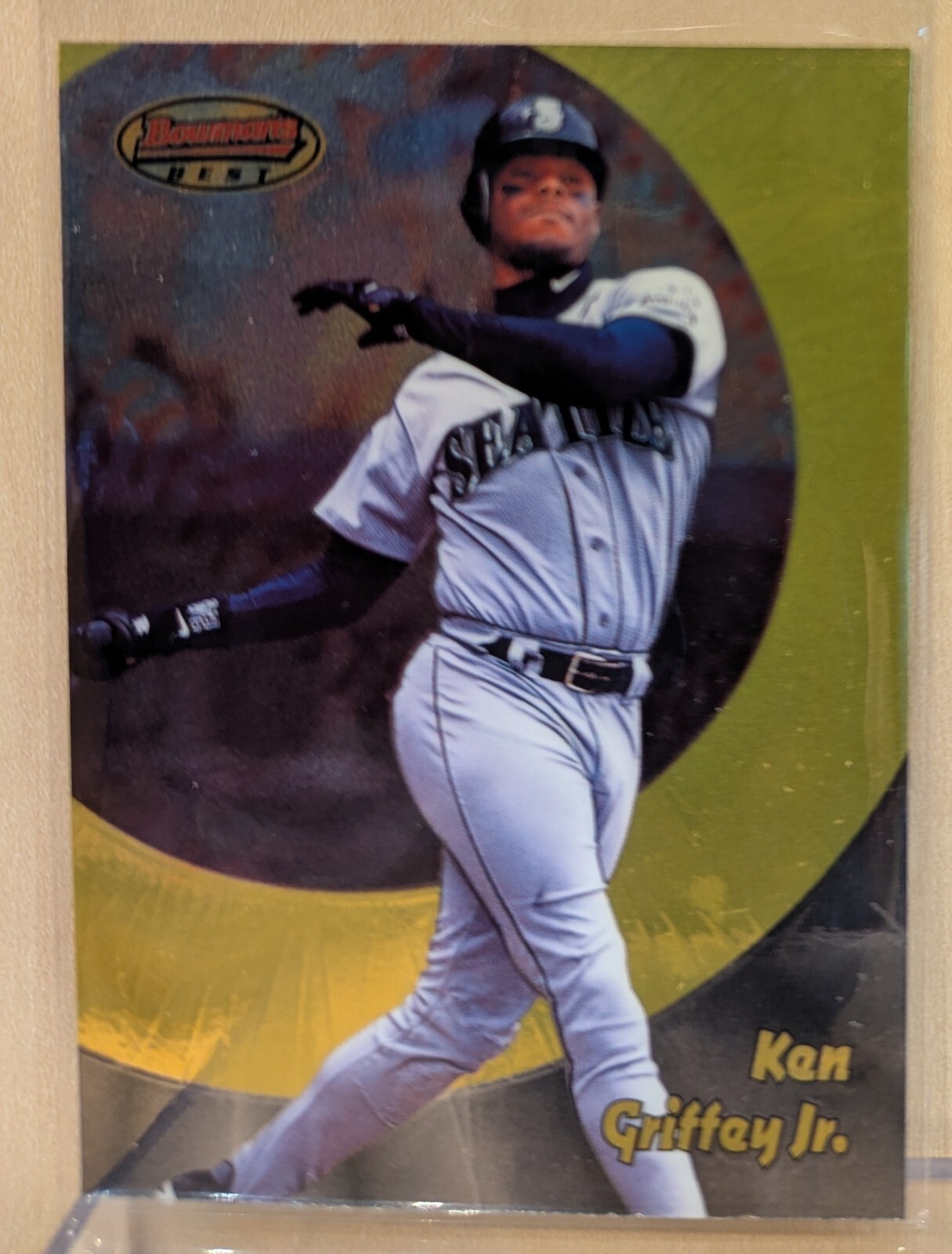 1998 Bowman's Best #27 Ken Griffey Jr HOF RARE CHROMIUM SUPER PREMIUM GOAT SWING