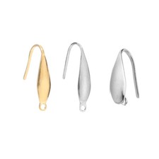 50pcs/lot Stainless Steel Earring Hook Ear Wire Post Stud for DIY Earring Making