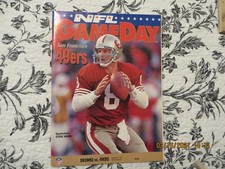 1993 NFL Game Day Monday Night Football program (SF 49ers at Cleveland Browns)