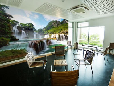 3D Waterfall 773NA Business Wallpaper Wall Mural Self-adhesive Commerce Fay