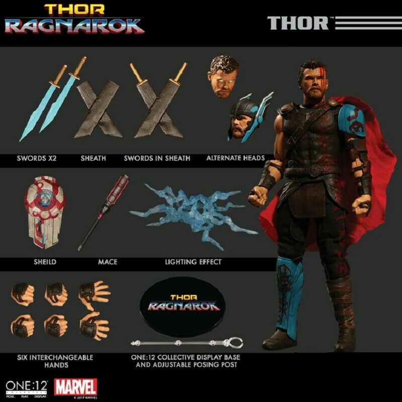 Mezco Toyz One:12 Marvel Thor Ragnarok 1/12th Action Figure Mezco Toyz One:12 Marvel Thor Ragnarok 1/12th Action Figure