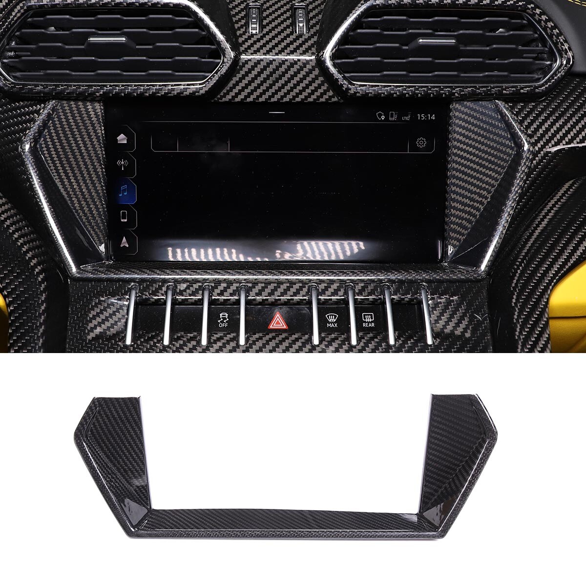 Real Carbon Central Control GPS Navigation Cover For Lamborghini URUS 2018-2021