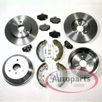 Bremsen Ø 280 mm vorne + Bremstrommeln Ø 203 mm +Zubehör hinten für Smart ForTwo