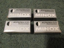Lot of 4 Minox Agfapan 100 Pofessional Film Sealed Exp. 1981