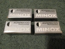 Lot of (4) Minox Agfapan 100 Pofessional Film Sealed Exp. 1981