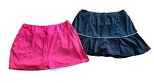 Tail Tennis Athletic Running Active Skirt Skort Women's Size L (Lot of 2) 