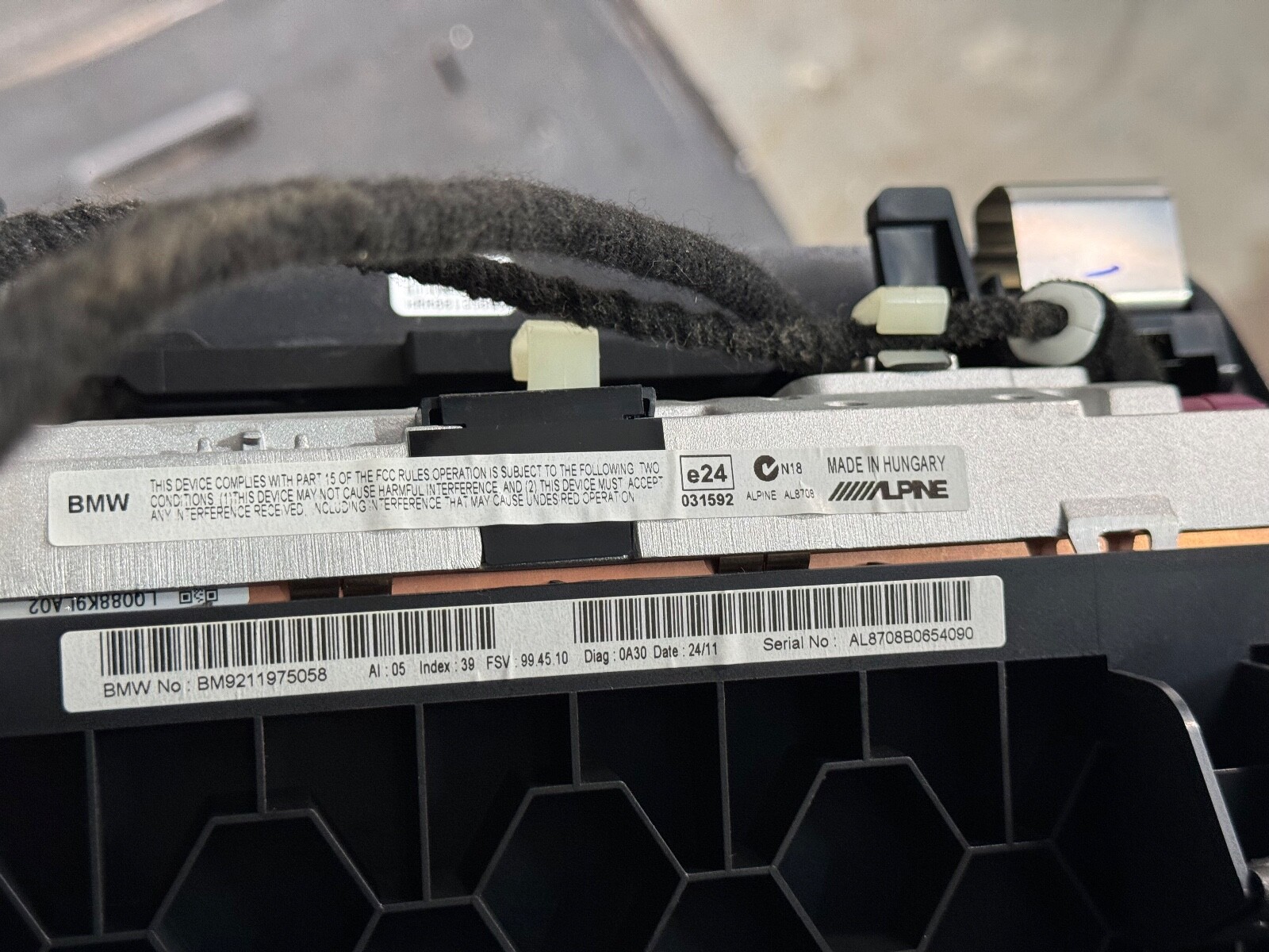 1113 BMW 135I 128I E82 E88 CIC NAVIGATION SCREEN DISPLAY MONITOR