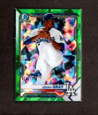 2021 Bowman Chrome Prospects Sapphire Green JOSIAH GRAY (RC) #BCP-150 /125 [Mnt]