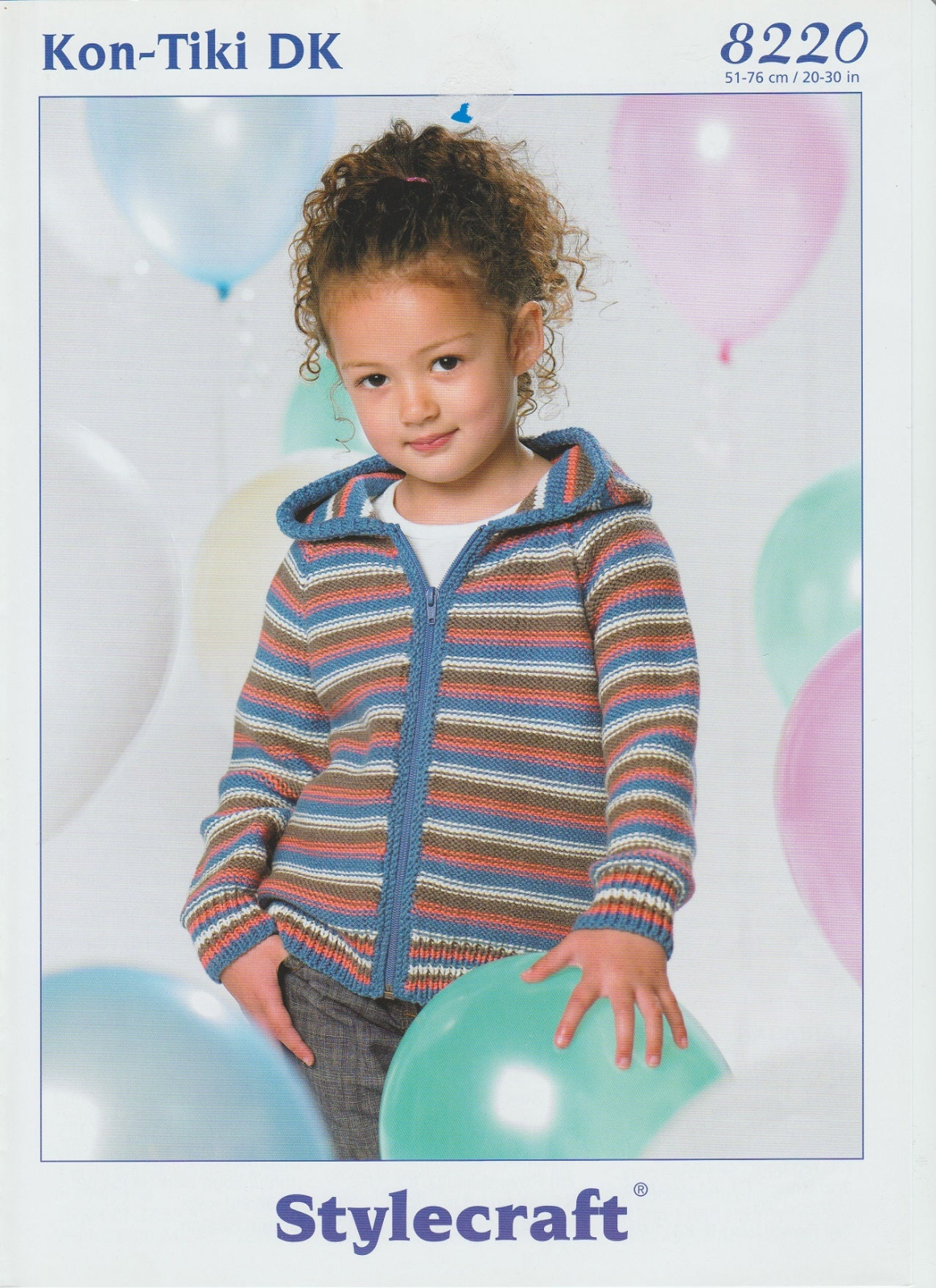 8220 Stylecraft Knitting Pattern Original Paper Leaflet DK Cardigan