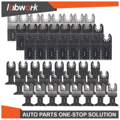 Labwork Quick Release Saw Blades Kit Metal Wood Universal Multitool Blades 48Pcs