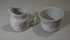VINTAGE 1989 FTD JAPAN FLORAL PITCHER AND VASE
