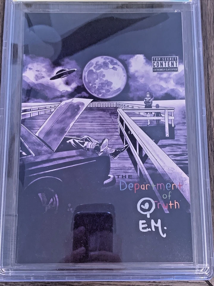 DEPARTMENT OF TRUTH #7 EMINEM THE SLIM SHADY LP SIGNED Megan Hutchison CBCS 9.8 - Image 2 of 4