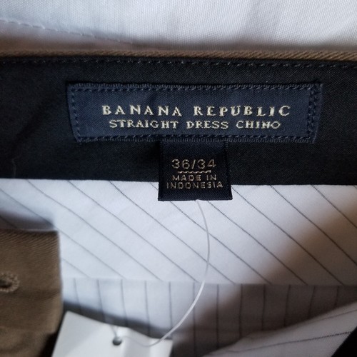 Banana Republic Straight Dress Chino 36/34 New W/Tags - Picture 6 of 16