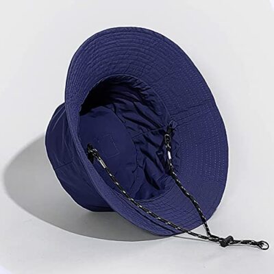 CLUBHAUS Rainproof Bucket Hat - Navy Ｌ Links Waterproof Rain Hat for Women and Men - Black/Navy