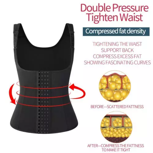Faja Para Adelgazar Reductoras Abdomen Faja De Ejercicio Tank Top Mujer y Hombre - Picture 9 of 38