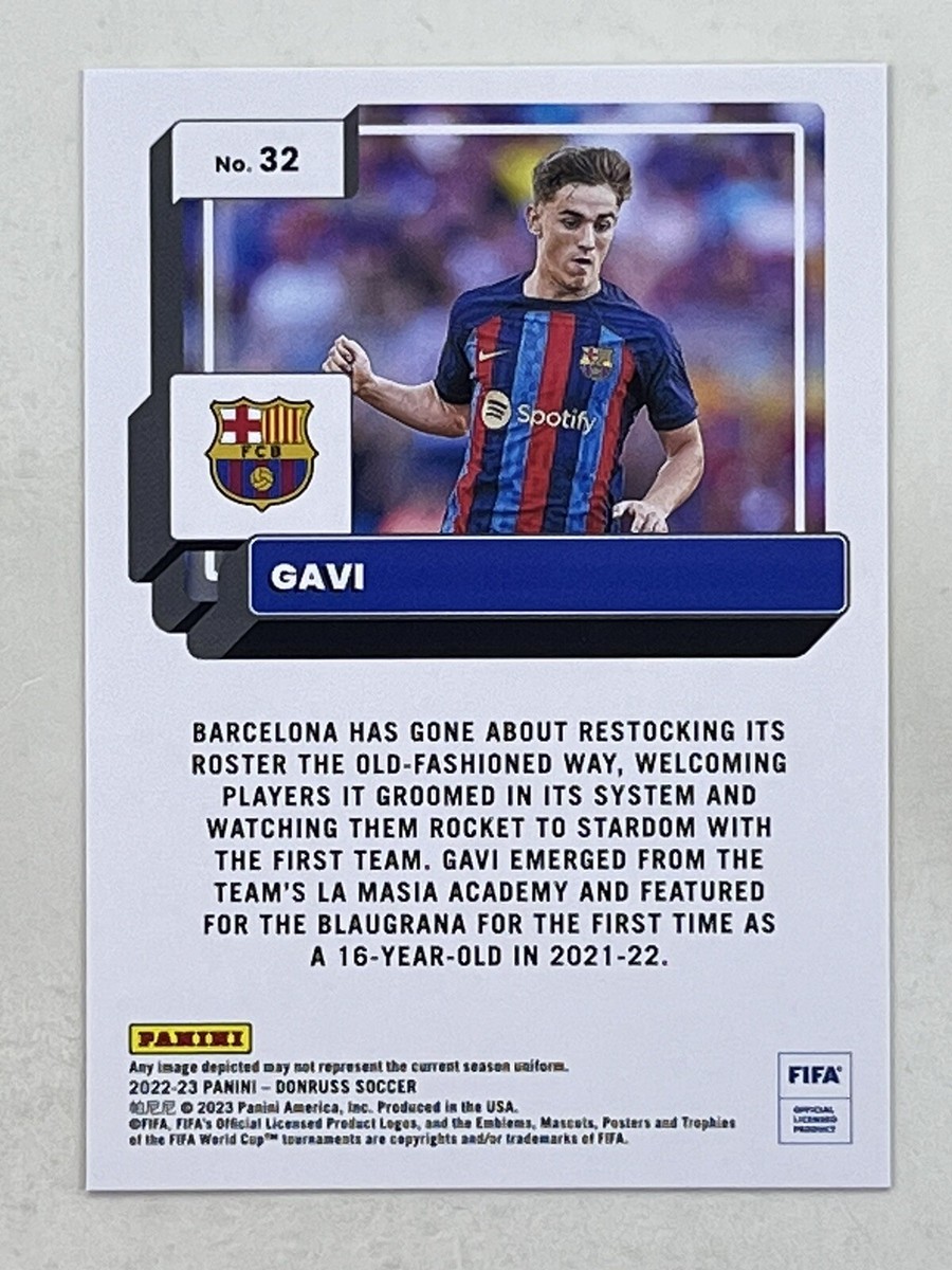 Gavi 2022-23 Panini Donruss Green #32 Sports Soccer FC