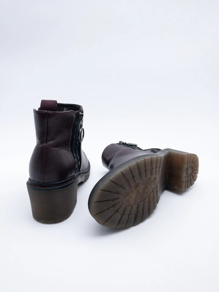 Botas De Tobillo Para Dama Rojas Talla 36 EU Art 22073-40 - Imagen 2 de 3