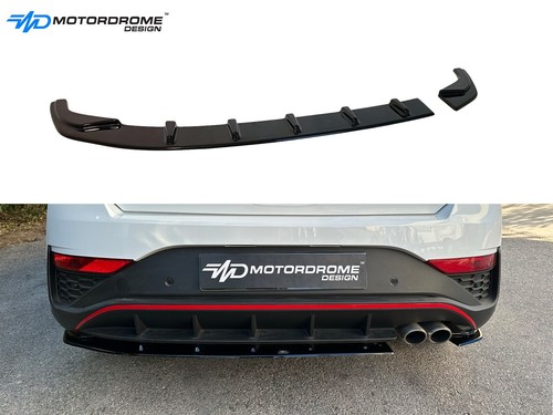 REAR SPLITTER FOR HYUNDAI I30 MK3 N-LINE HATCHBACK FACELIFT (2020-) - Picture 1 of 5