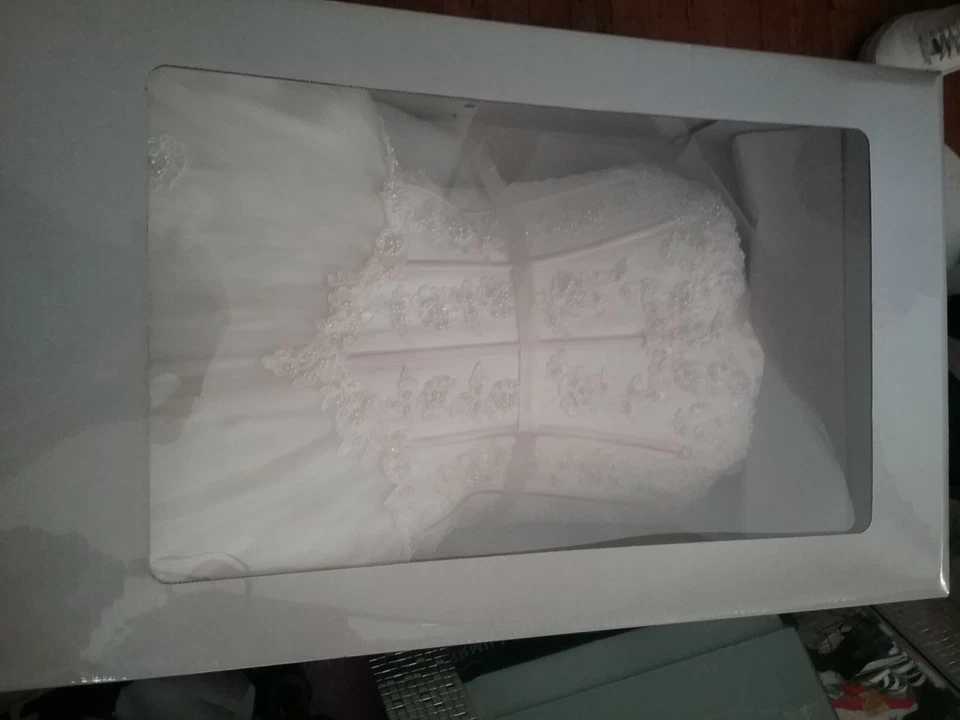 wedding dress women halterneck ballgown princess champagne pink embroidery  - Image 4 of 4