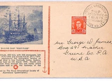 AUSTRALIA Cover 1949 *FORTITUDE CENTENARY* RGSA Geophysical Society YM258