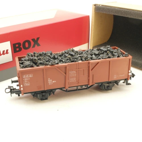 Märklin H0 Hochbordwagen 510 2 381-9 mit Ladung der DB in Au Box RG5166